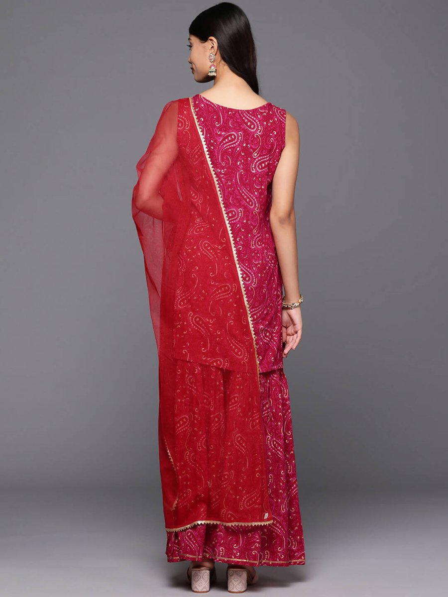 Ahalyaa Women's Traditional wear Kurta Set - Red