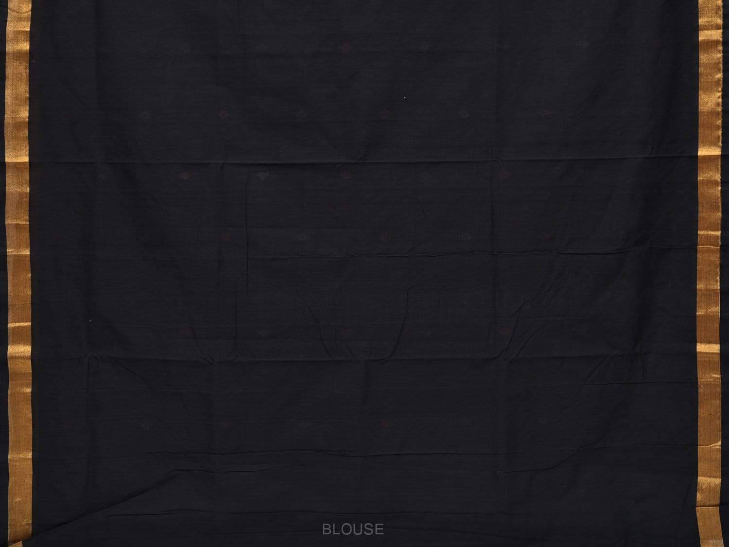 Black Uppada Cotton Handloom Saree with Assorted Buta Pallu Design - Global Threads