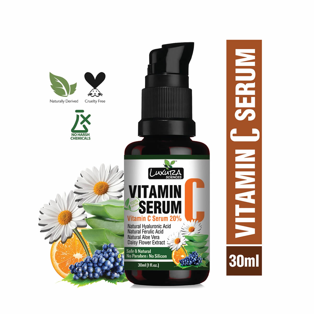 Luxura Sciences Vitamin C Serum for Skin Glow