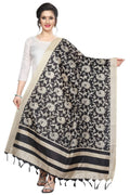 Vamika Peacock Printed Khadi Bhagalpuri Dupatta