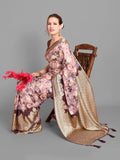 Vamsee Bindu Purple Georgette Saree