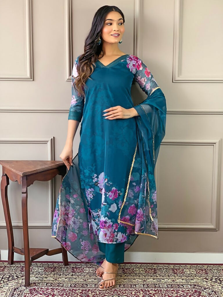 Partywear Designer Tebby Rama Stitched Suit With Dupatta - Tanisha