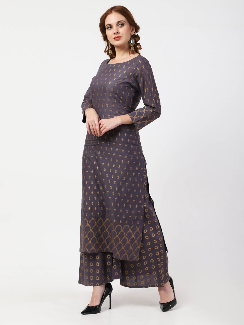 Cheera Kurta Palazzo & Dupatta Set (CH103KPD)