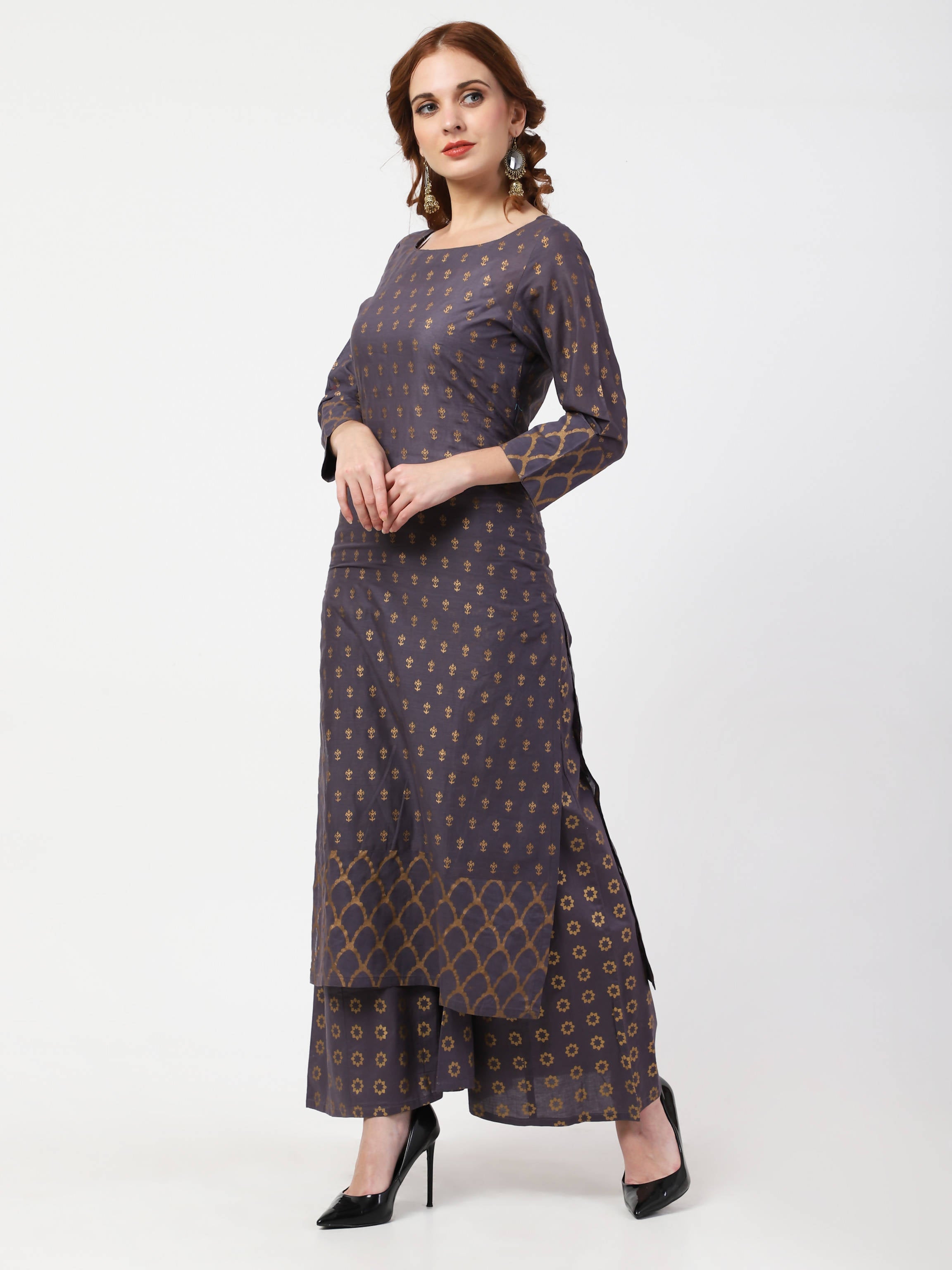Cheera Kurta Palazzo & Dupatta Set (CH103KPD)
