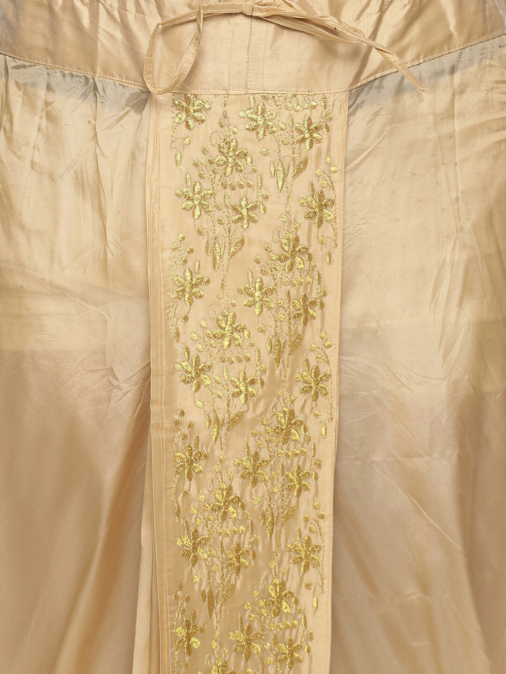 Sethukrishna Men Golden Embroidered Dhoti Pant