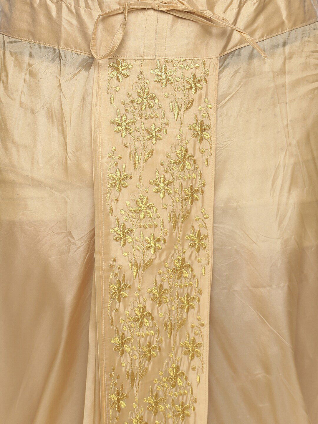 Sethukrishna Men Golden Embroidered Dhoti Pant