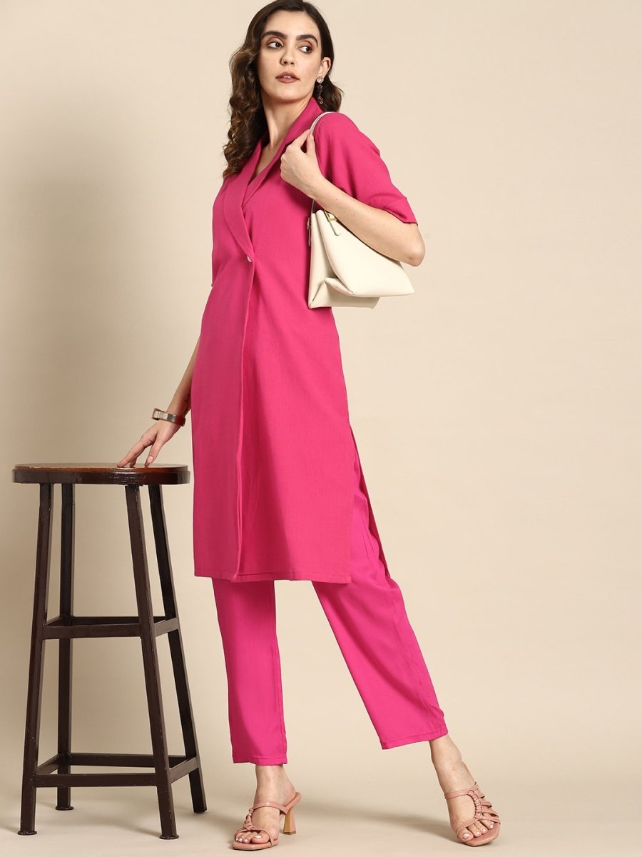 All About You Women Regular Pure Cotton Kurta with Trousers