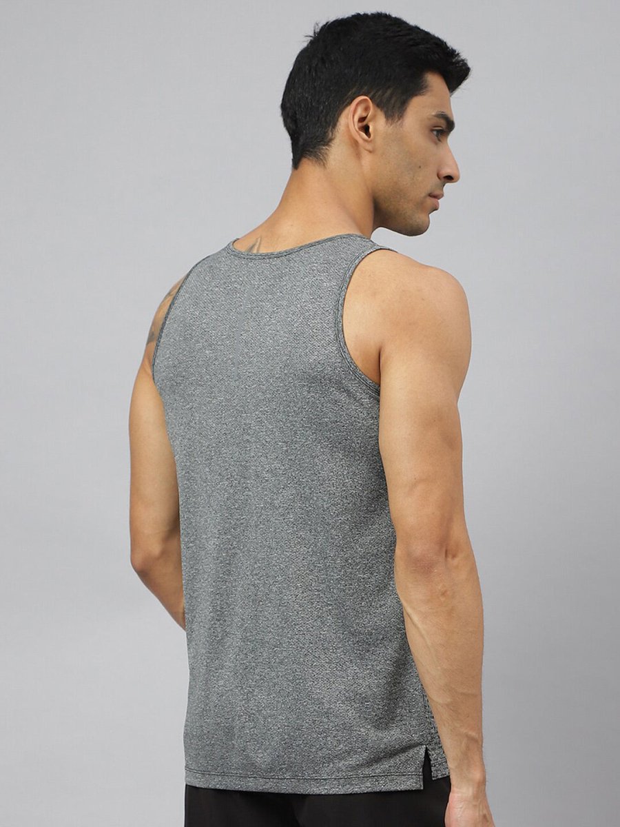 Alcis Men Heather Anti-Static Slim-Fit Distance Running Singlet