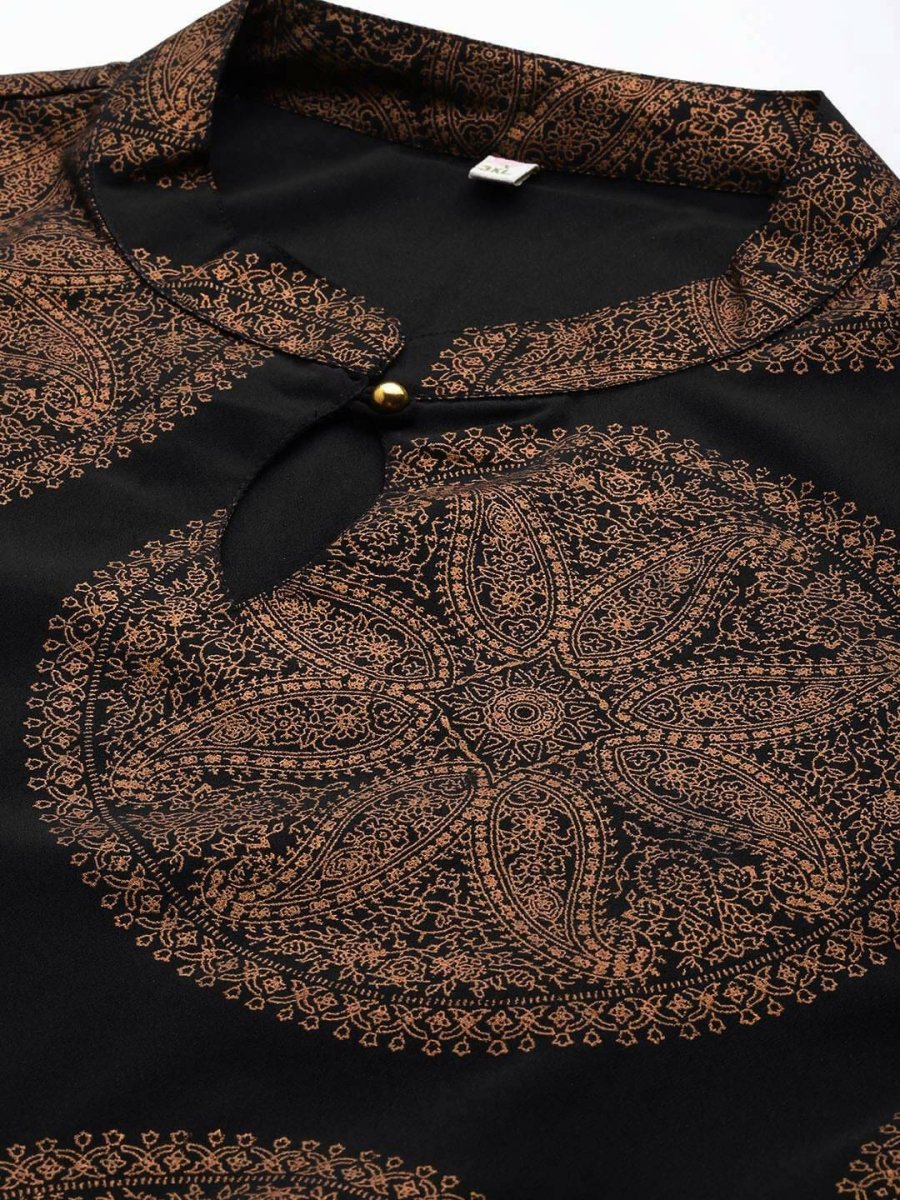 Ahalyaa Women's Traditional wear Ethnic Dress - Black
