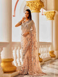 Tikhi Imli Floral Sequinned Georgette Saree