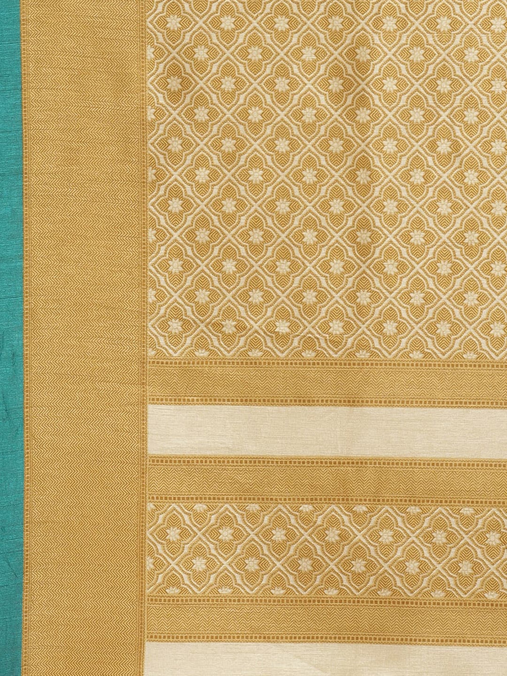 Saree Mall Beige & Blue Printed Saree