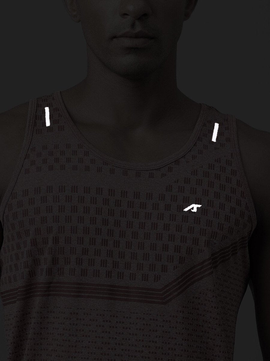 Alcis Heather Dry Tech Anti Static Slim Fit Running T-shirt