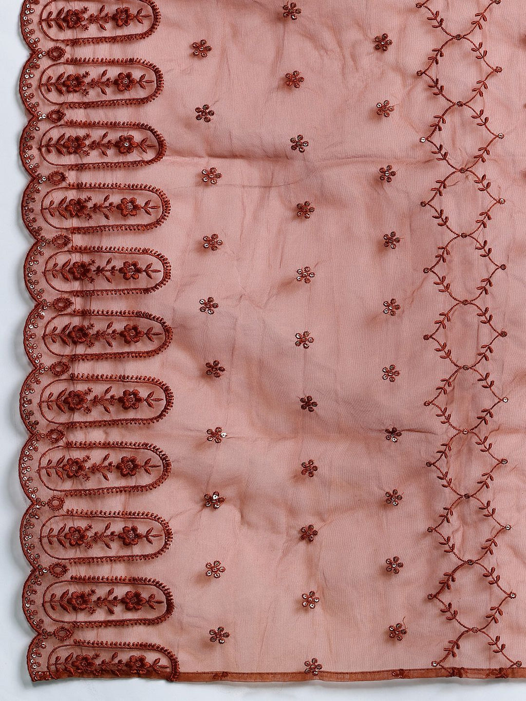 Indo Era Women Ethnic Motifs Embroidered Regular Sequinned Kurta with Trousers & With Dupatta