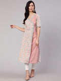 Aks Ethnic Motifs Printed A-line Layered Kurta