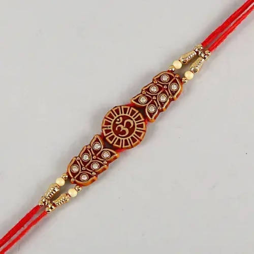 Om Rakhi with Dry Fruits & Soan Papdi