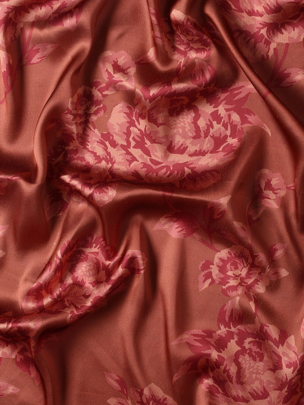 kasee Floral Print Satin Saree