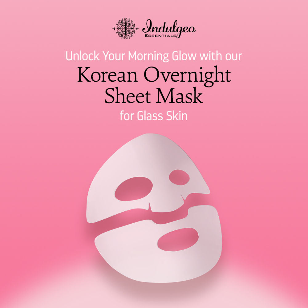 Indulgeo Essentials Ginseng PDRN Enriched Bio Collagen Intense Glow Sheet Mask (44g)