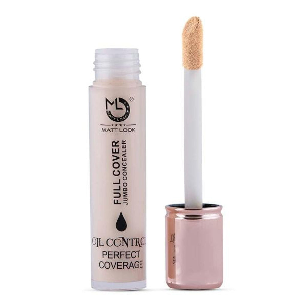 Matt Look Full Cover Jumbo Oil Control Perfect Coverage Concealer - White Ivory