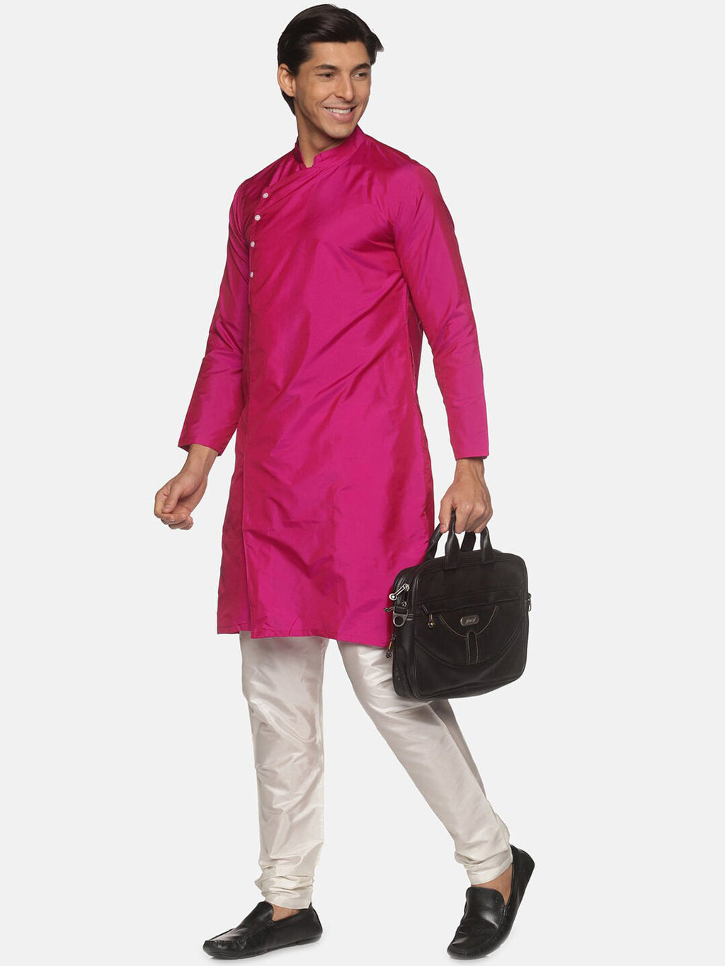 Sethukrishna Men Rose Kurta with Pyjamas
