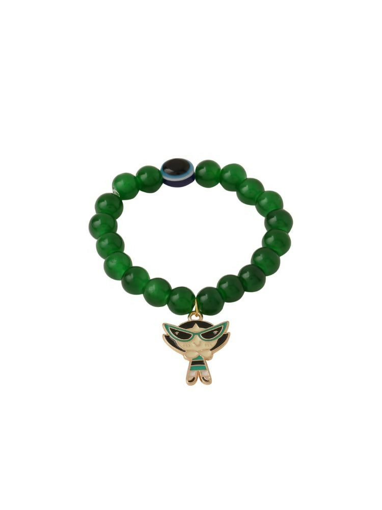 NVR Men & Women Green Artificial Beads Stylish Bracelet