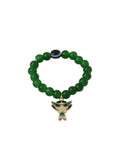 NVR Men & Women Green Artificial Beads Stylish Bracelet