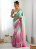 PR Fashion Rama_Bit Gold Crush Embroidery Work Saree