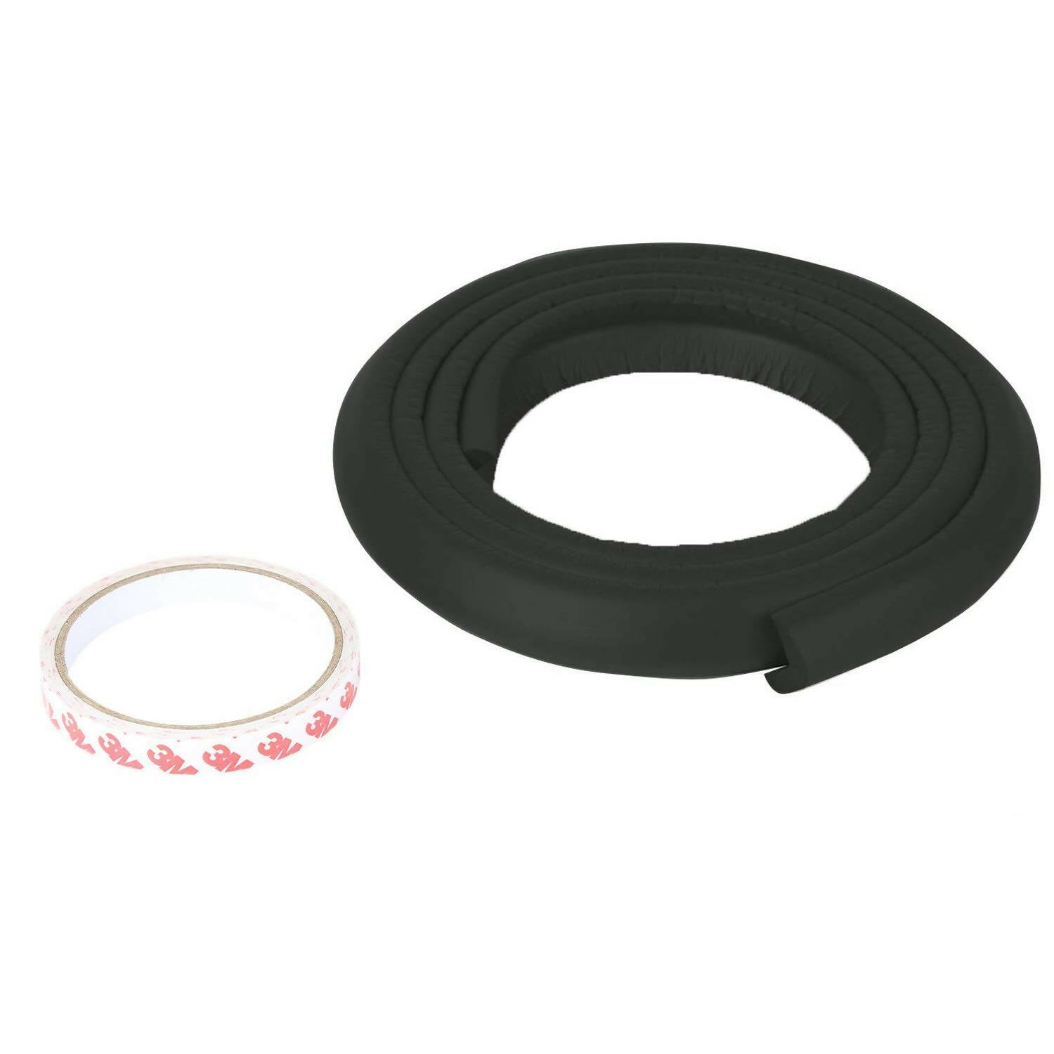 Safe-O-Kid Unique High Density L-Shaped 2 Mtr Long Large 2 Edge Guard Strips - Black