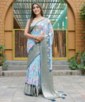 Vamsee Dhruvini Blue Georgette Saree