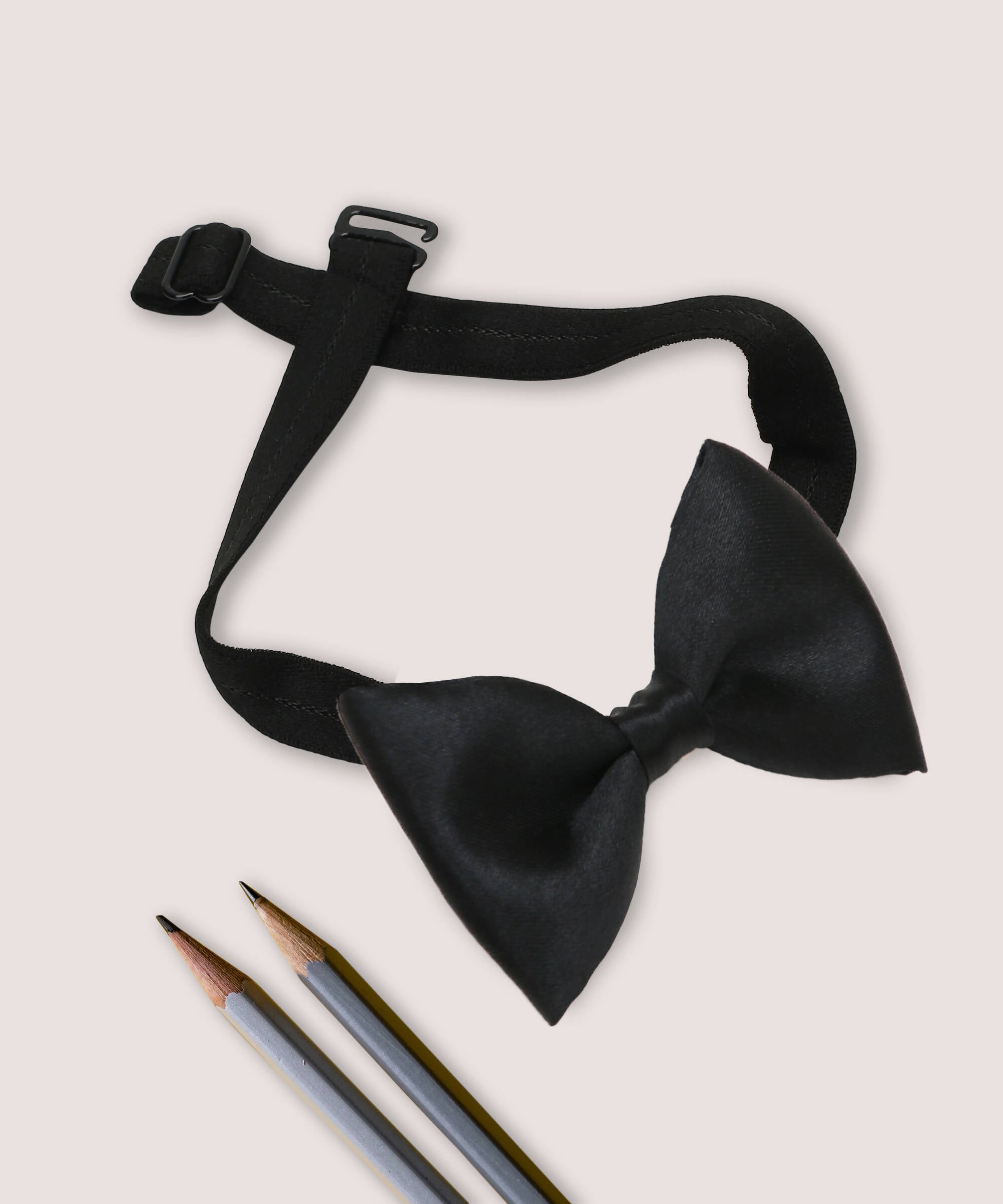 Manet Boys Solid Single Layer Bow -Black