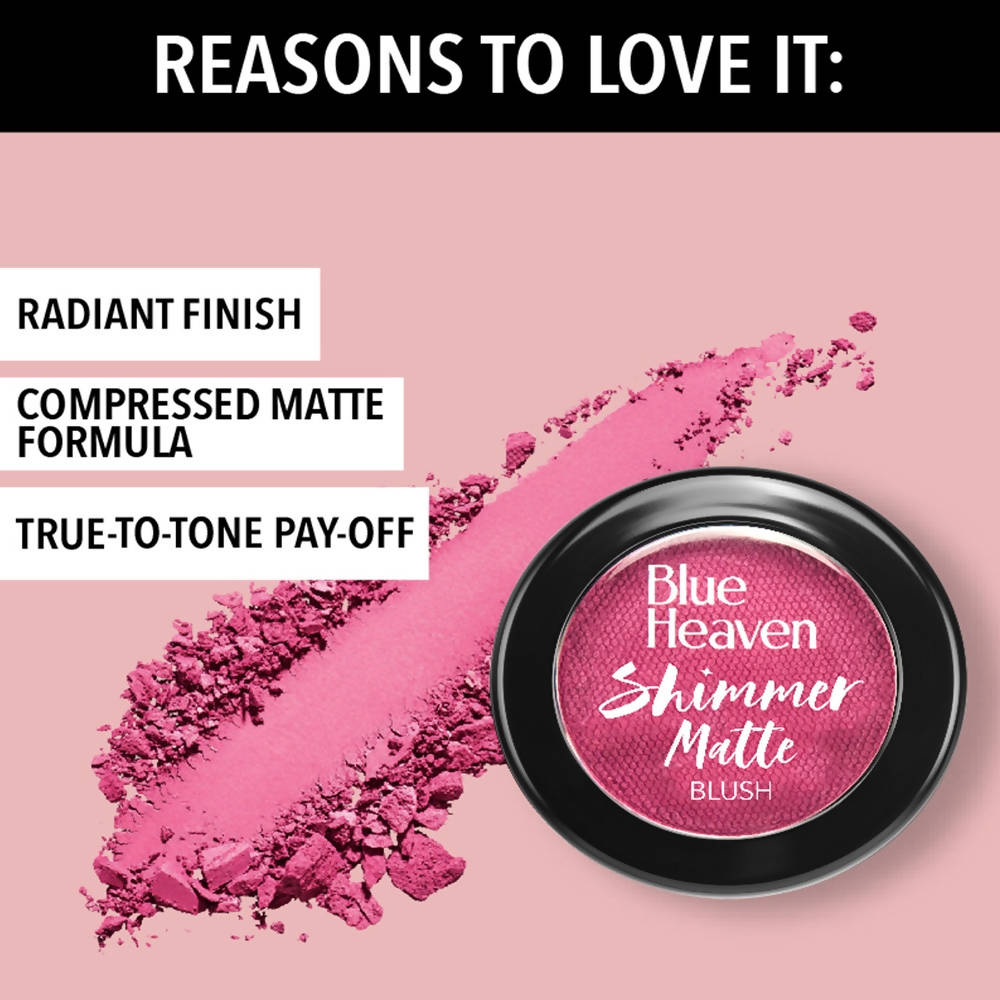 Blue Heaven Shimmer Matte Blush Shade 501