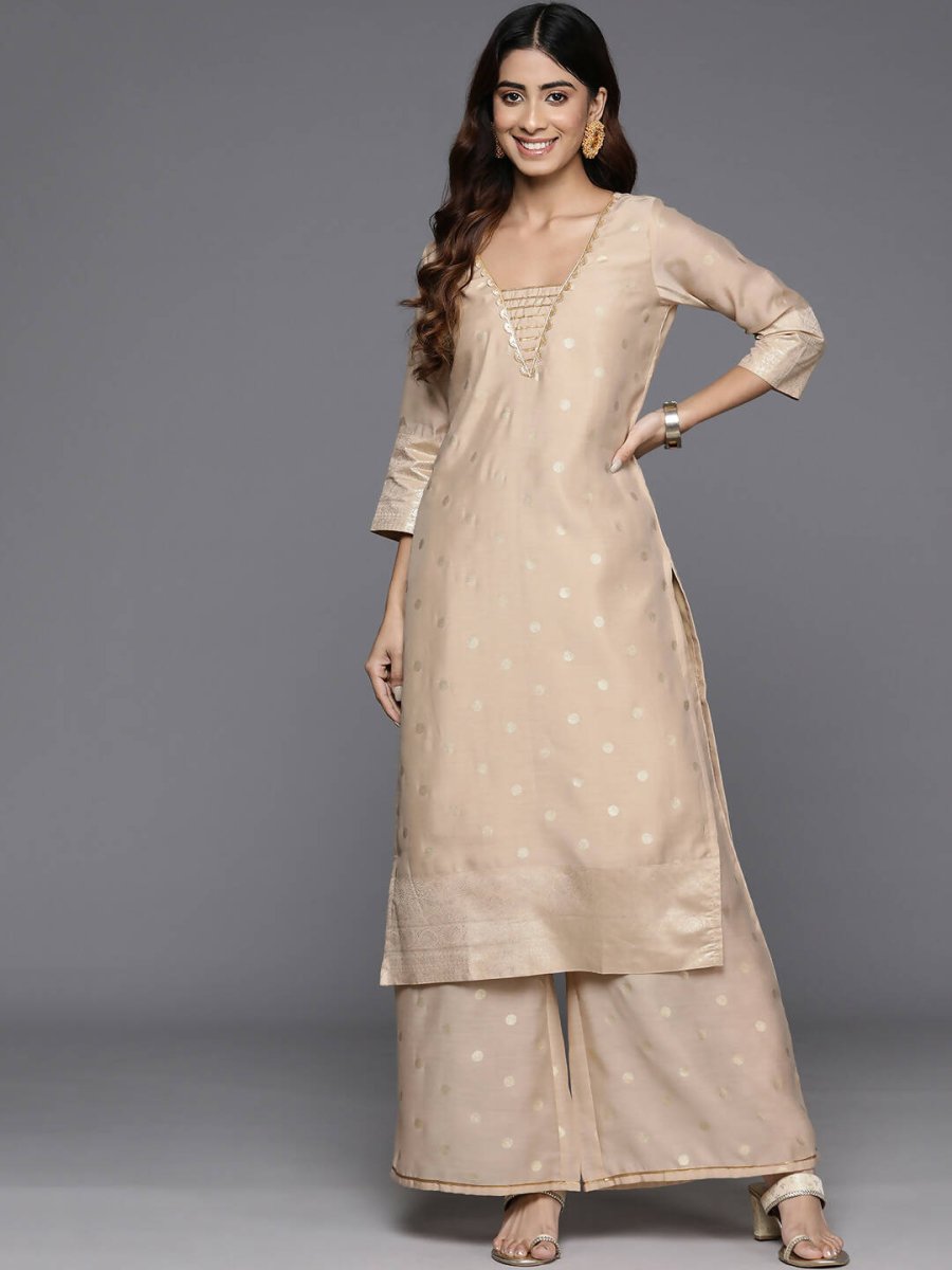 Ahalyaa Women's Traditional wear Kurta Set - Tan