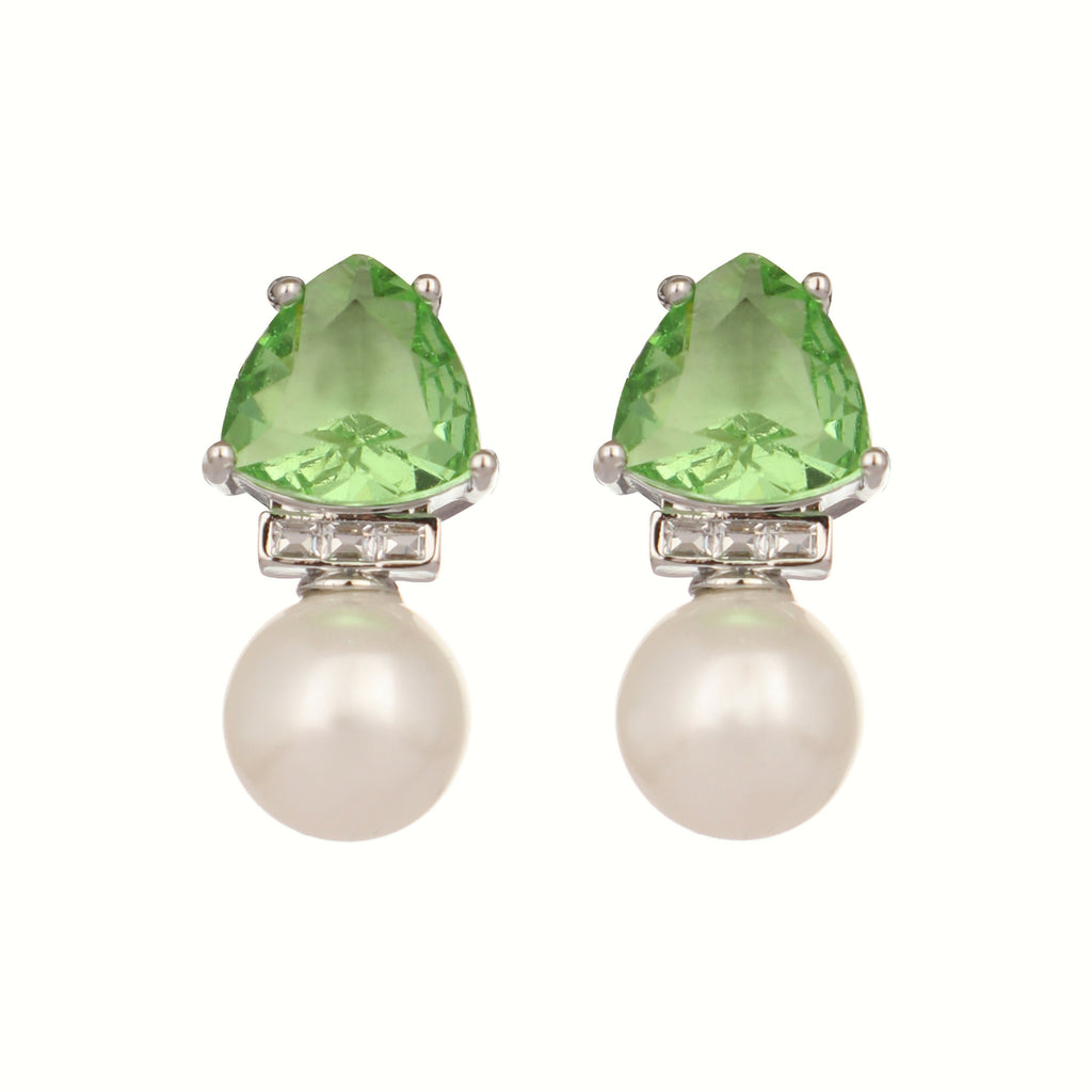 Nuyug Green Emerald Elegance Anti Tarnish Studs
