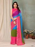 Aafreen Partywear Designer Multi Georgette Fancy Saree
