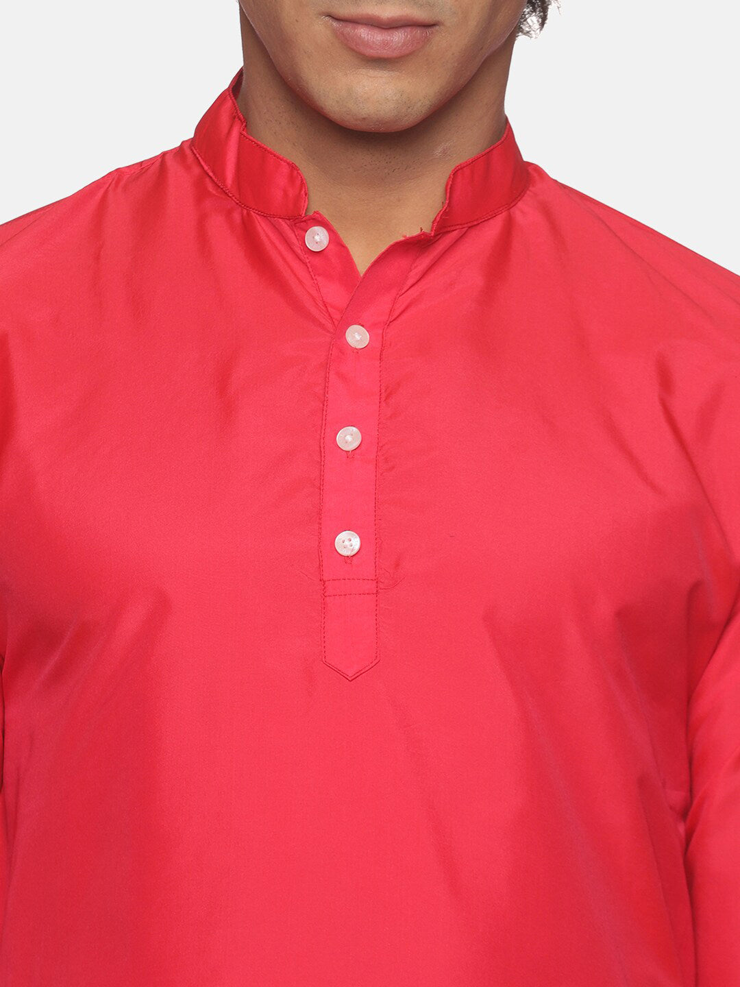 Sethukrishna Men Fuchsia Kurta with Pyjamas