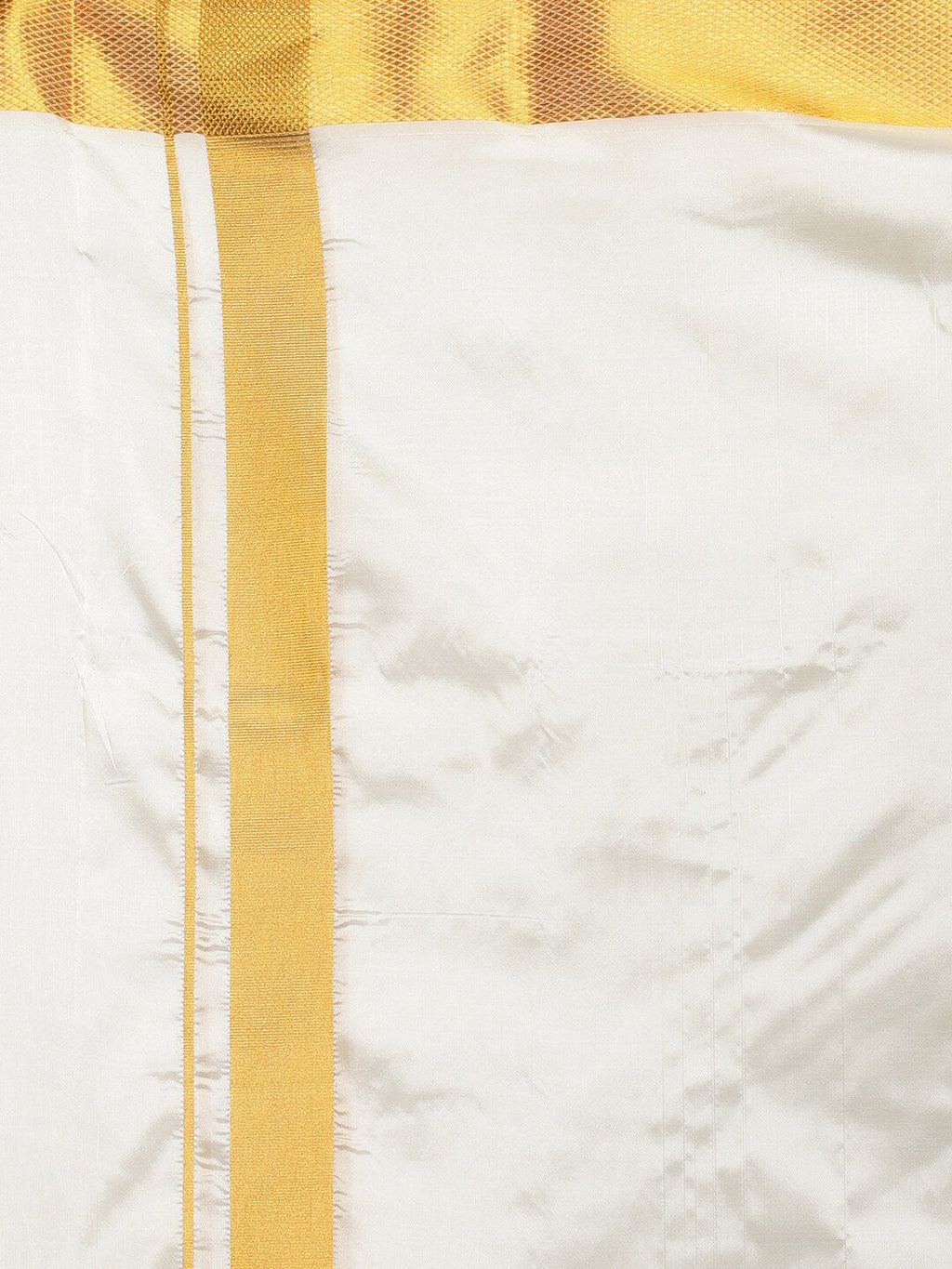 Sethukrishna Men Cream-Coloured Solid Dhoti