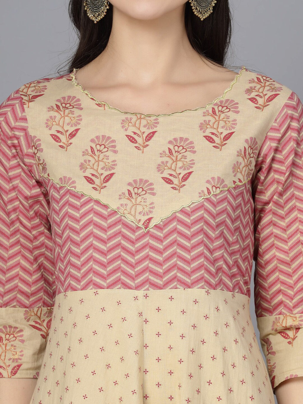 HERE&NOW Women Ethnic Motifs Printed Anarkali Kurta