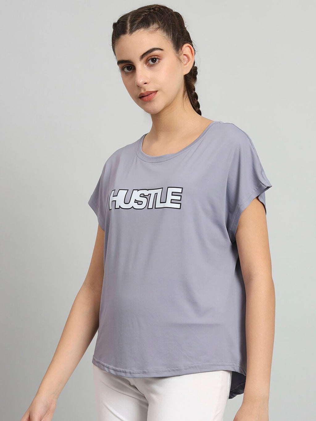 MKH Typography Printed Extended Sleeves Dri-Fit Relaxed Fit T-shirt
