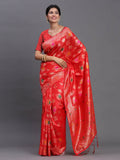 Shree Shyam Fashion Banarasi Silk Red Saree
