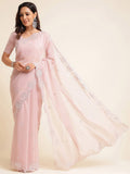 kasee Embellished Sequinned Poly Georgette Saree