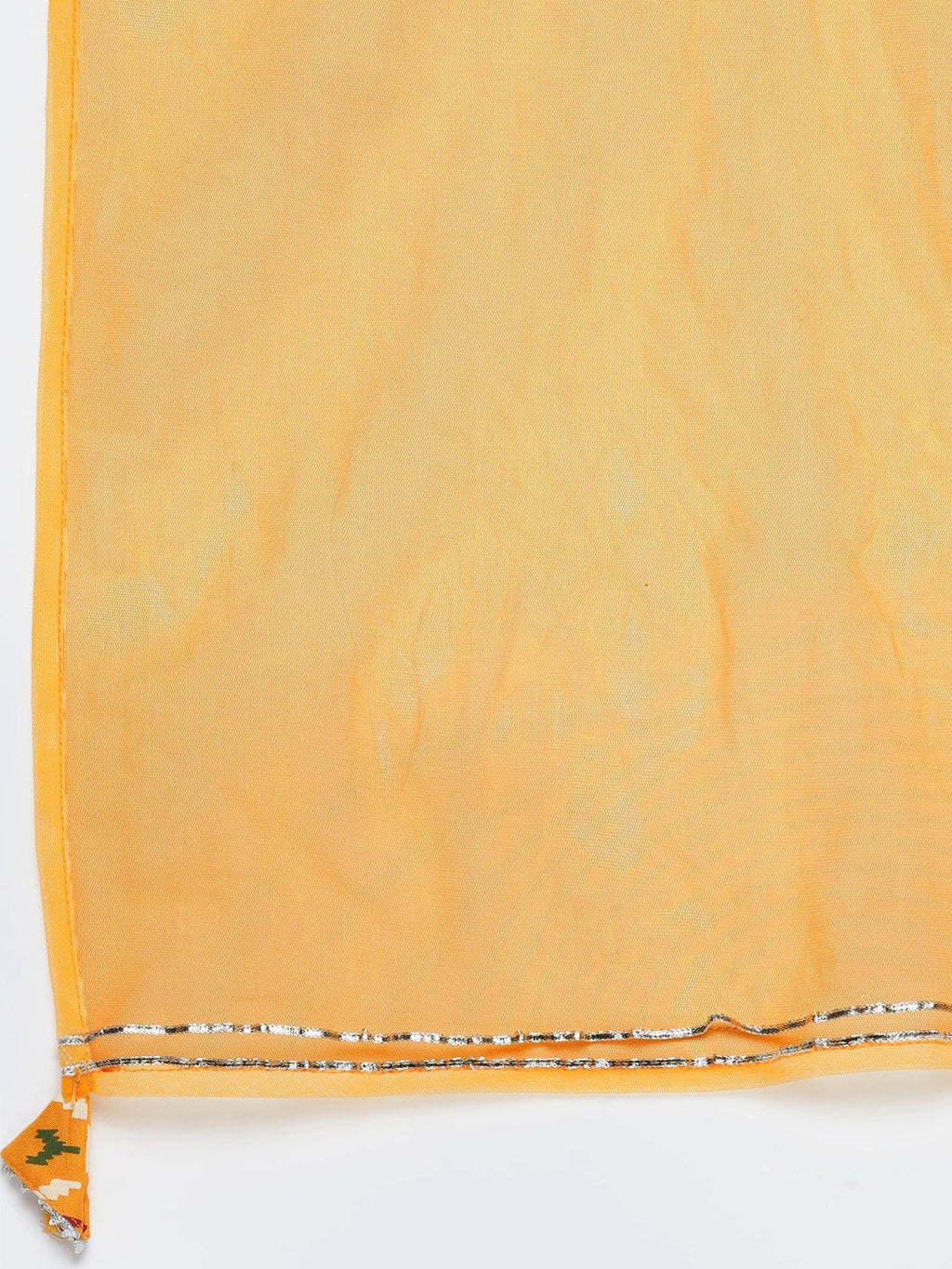 HERE&NOW Women Mustard Yellow Ethnic Motifs Printed Kurta with Trousers & With Dupatta