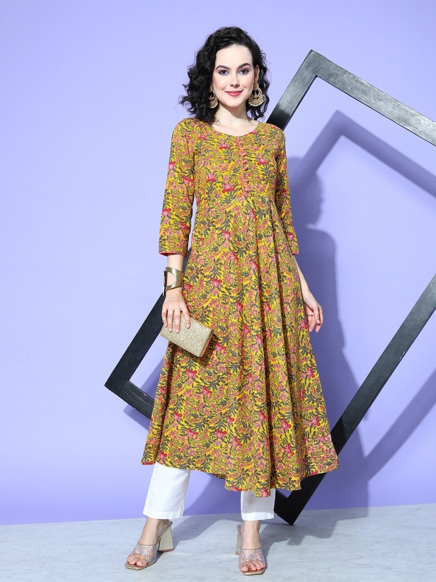 All About You Women Floral Printed Kurta