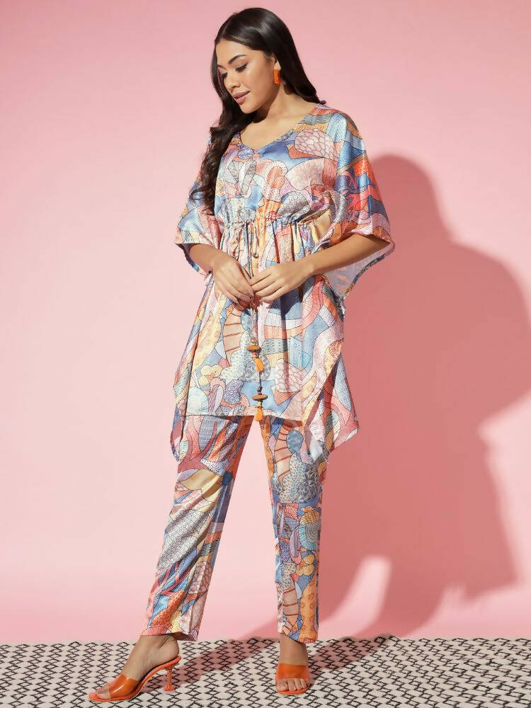 Myshka Multi Printed Women Bling & Sparkly Co-Ords