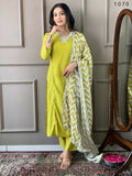 Partywear Designer Viscose Gajri Stitched Suit With Dupatta - Tanisha