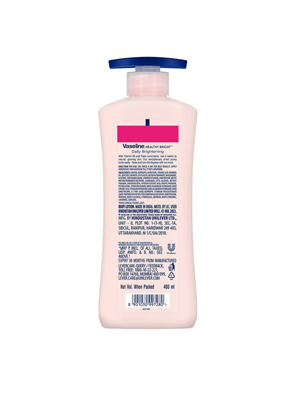 Vaseline Aloe Fresh & Daily Brightening Body Lotions Combo