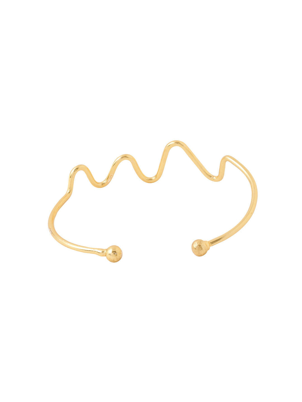 NVR Women Gold-Polished Adjustable Kada Bracelet
