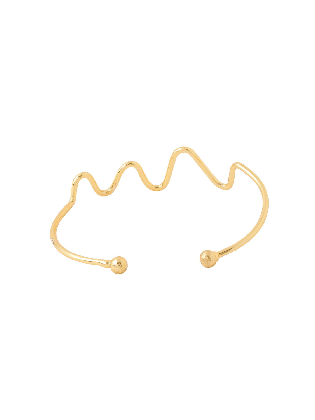 NVR Women Gold-Polished Adjustable Kada Bracelet