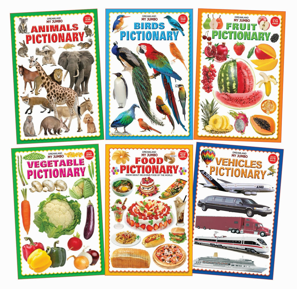 Dreamland Jumbo Pictionary Pack (6 Titles): Children Early Learning Book