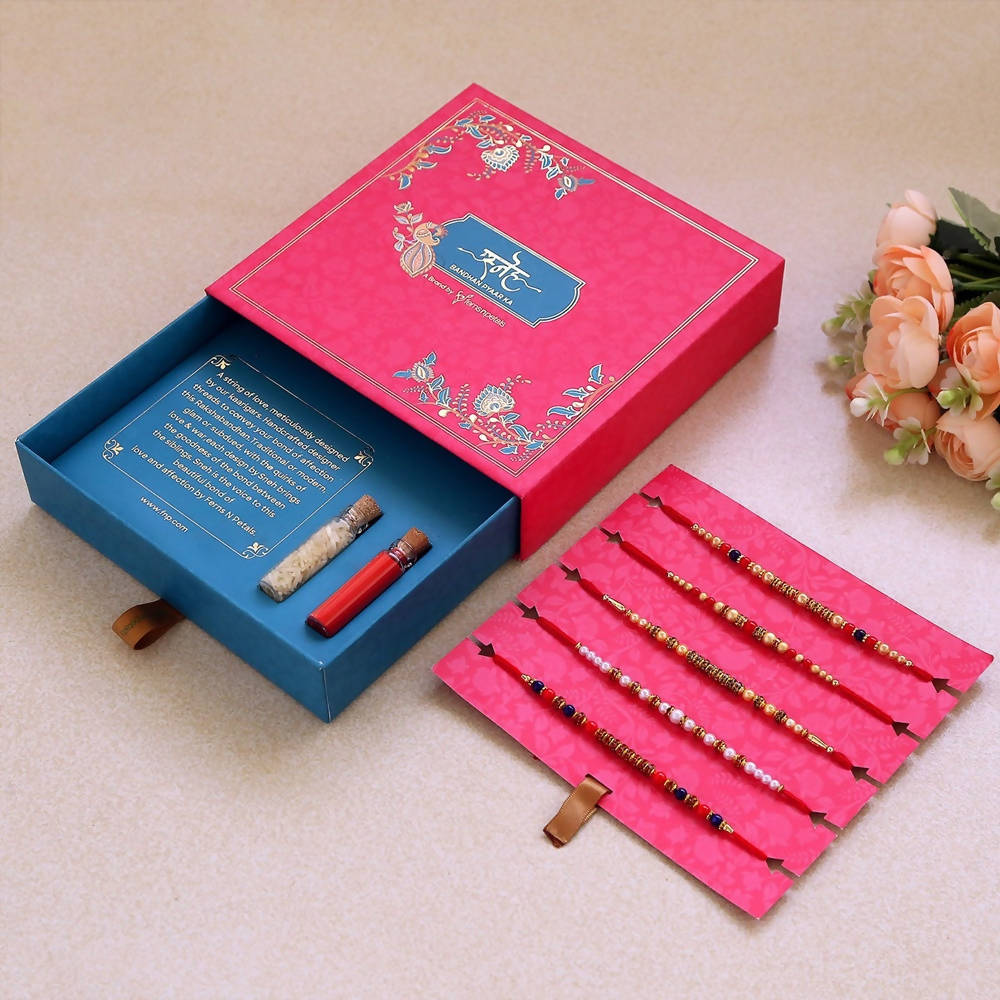 Designer Rakhis and Ferrero Rocher Moments Box