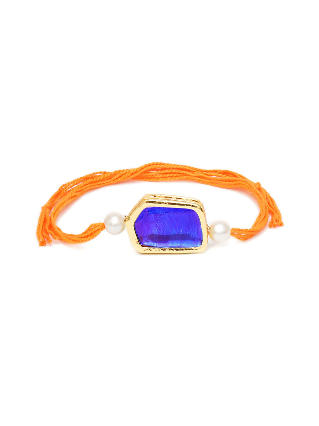 Designer kundan Rakhi - Ruby Raang
