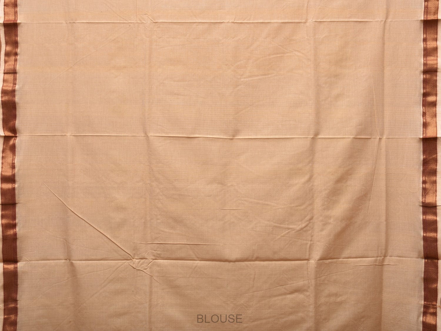Cream Uppada Cotton Handloom Saree with Pallu Design - Global Threads